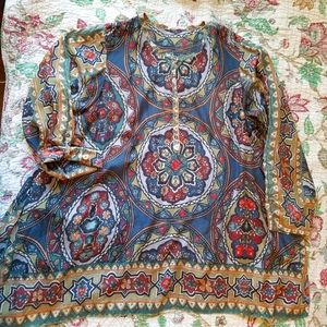 Johnny Was Silk Tunic XL